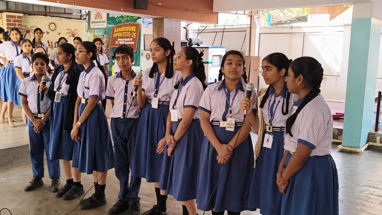 Brahmam students in uniform